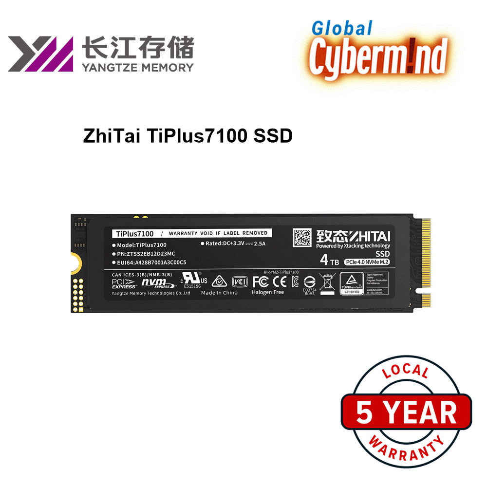ZhiTai TiPlus7100 SSD NVMe M.2 2280 PCIe