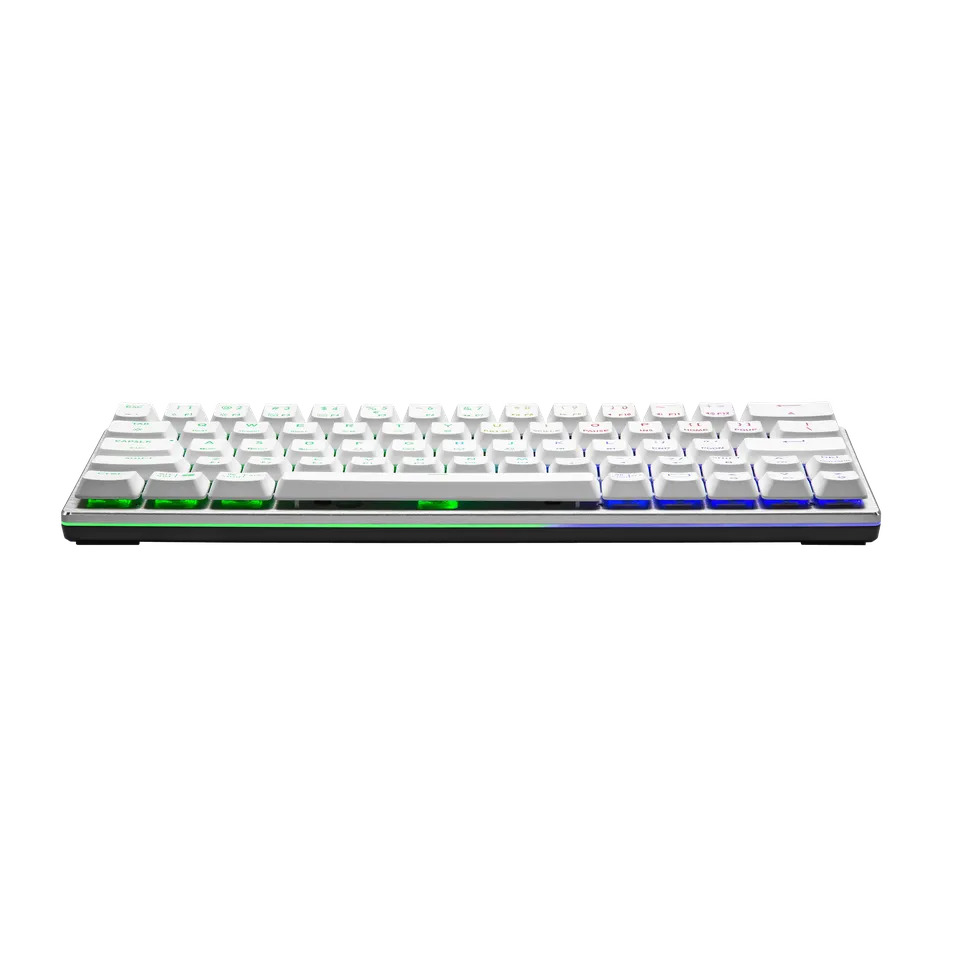 SK622 SILVER WHITE HYBRID WIRELESS MECHANICAL GAMING KEYBOARD