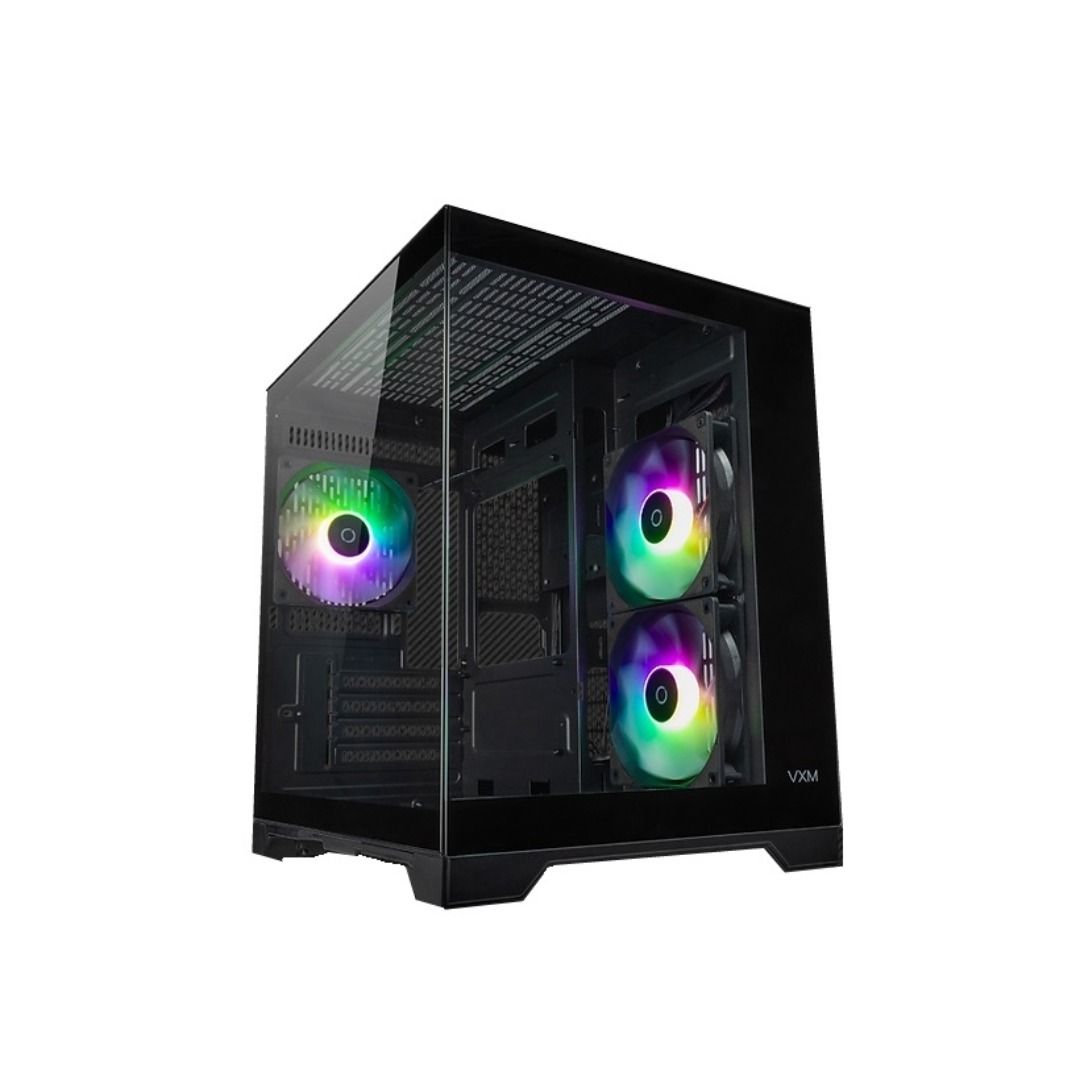 Tecware VXM Evo Dual Chamber MATX TG Case-GLOBAL CYBERMIND