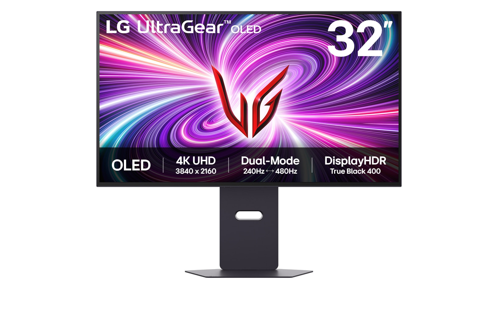 LG 32" UltraGear™ Dual-Mode OLED gaming monitor | 4K UHD, 0.03ms (GtG), DisplayHDR True Black 400