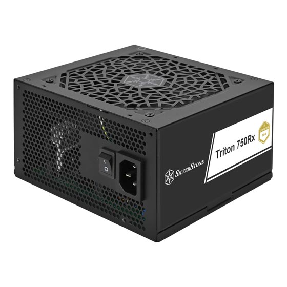 Silverstone Triton 750Rx Cybenetics Gold 750W PCIe 5 Fixed Cable ATX Power Supply