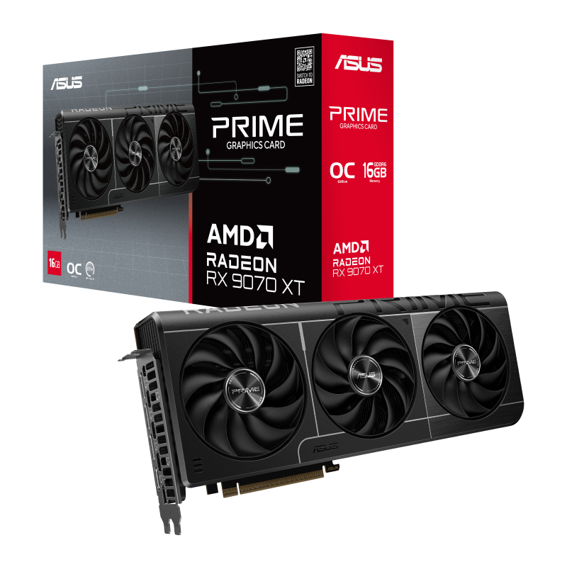 ASUS Prime Radeon RX 9070 XT OC Edition 16GB GDDR6