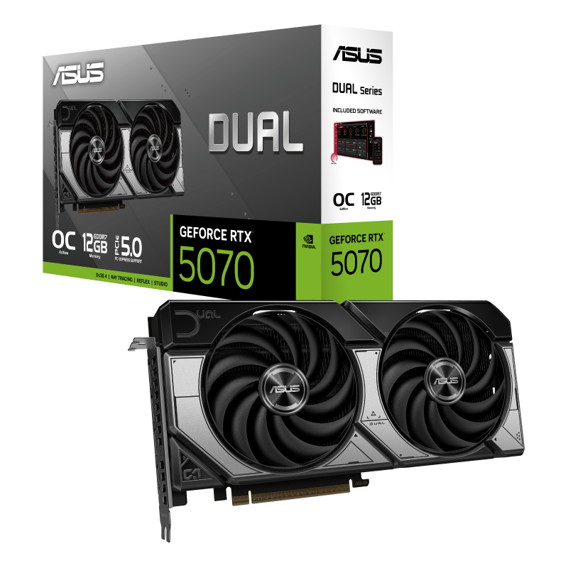 ASUS Dual GeForce RTX 5070 12GB GDDR7 OC Edition