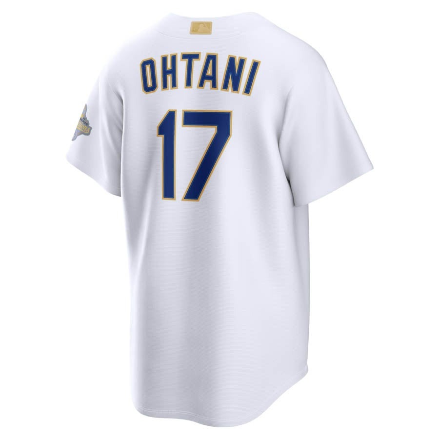 MLB 大谷翔平 ドジャース ユニフォーム WS2025優勝 ゴールドコレクション ナイキ/Nike ホワイト