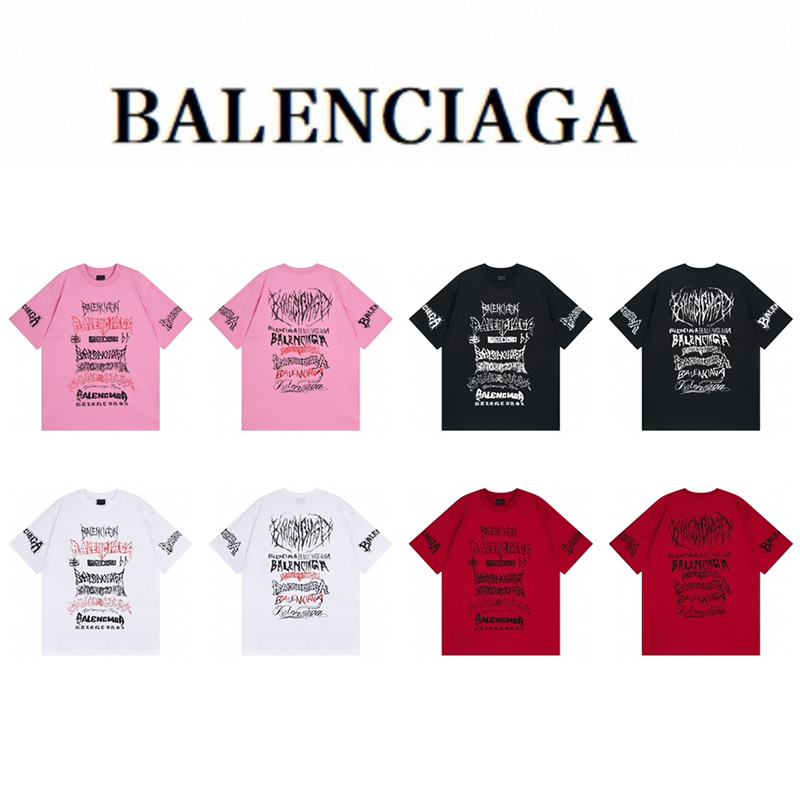 Balenciaga(バレンシアガ) 2024SS 限定 Tシャツ 半袖 メンズ＆レディース 4色選択可