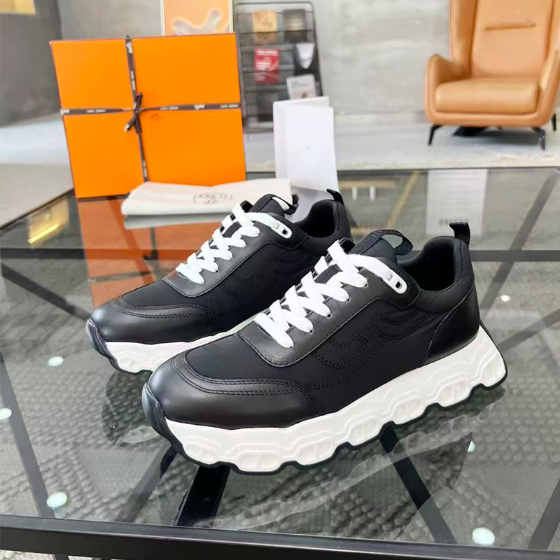 エルメス HERMES インパルススニーカー ファブリック＆レザー シューズ メンズ レディース