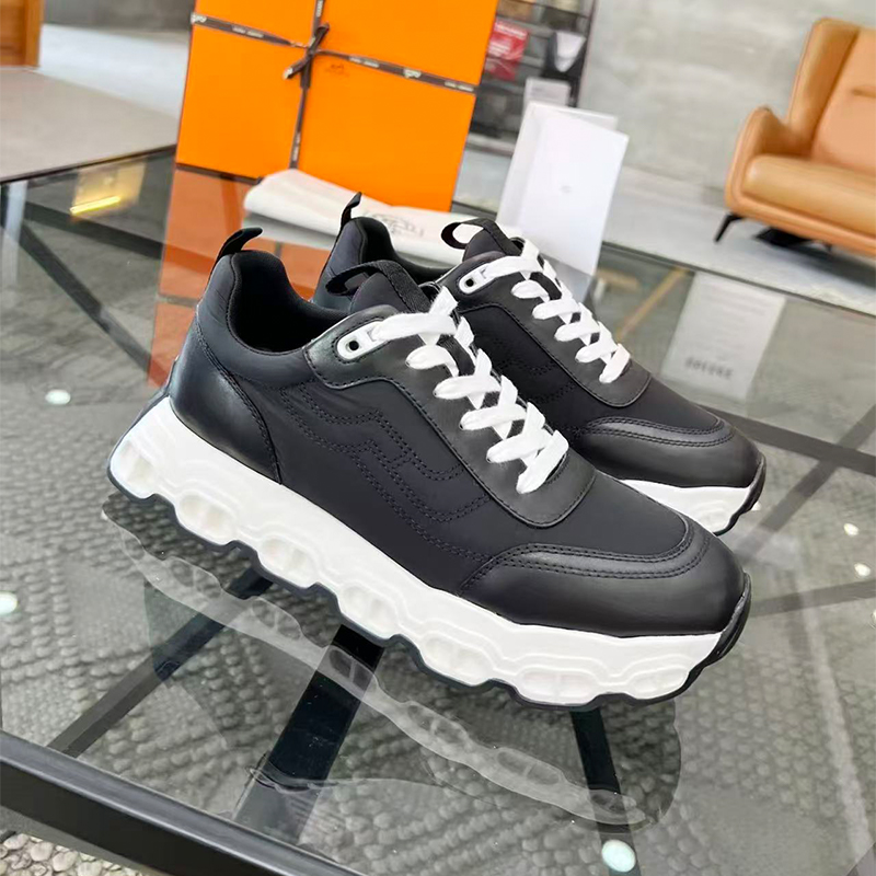エルメス HERMES インパルススニーカー ファブリック＆レザー シューズ メンズ レディース