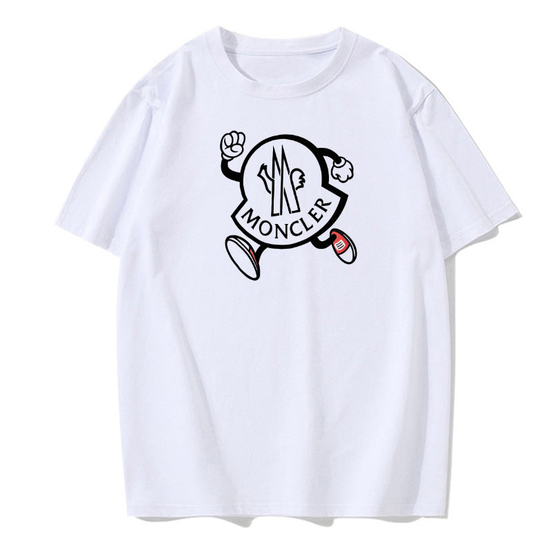 MONCLER Tシャツ 白 黒 無地