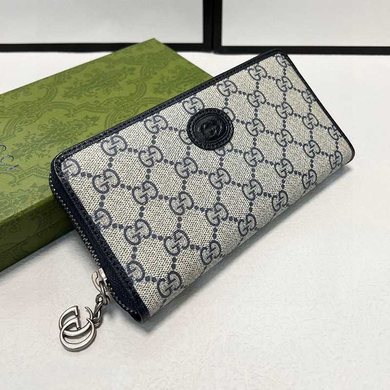 グッチ GUCCI 長財布 ブルー メンズ＆レディース