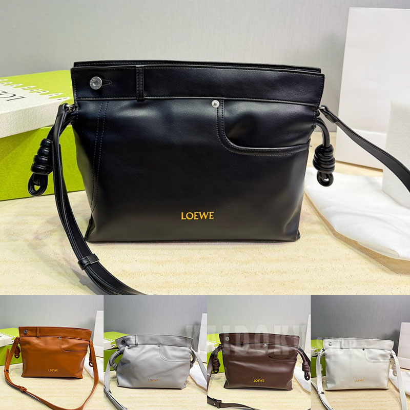ロエベ Loewe Panta Flamenco ミディアム レザー ショルダーバッグ レディース