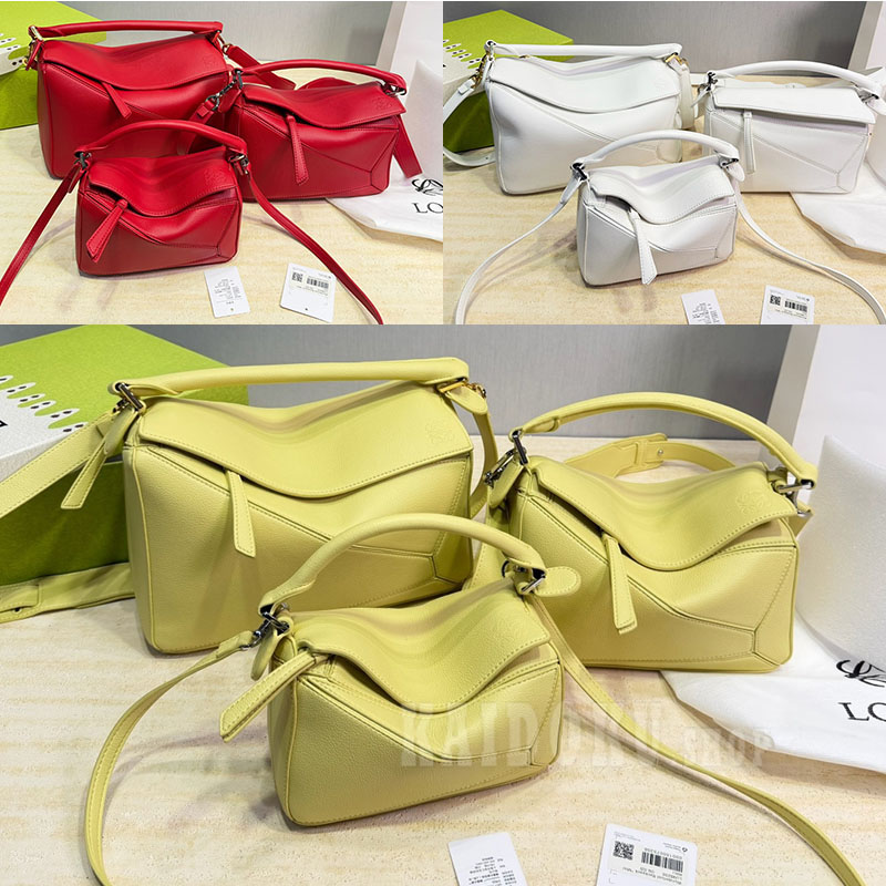 ロエベ LOEWE パズルエッジミニレザークロスボディバッグ ハンドバッグ レディース