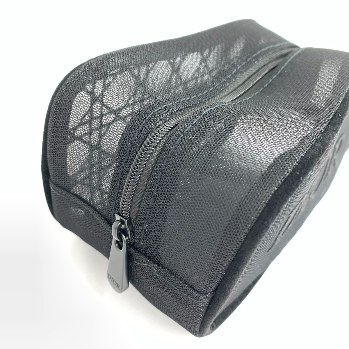 ディオール Dior メッシュ ポーチ ブラック 小物入れ poach インナーバッグ レディース