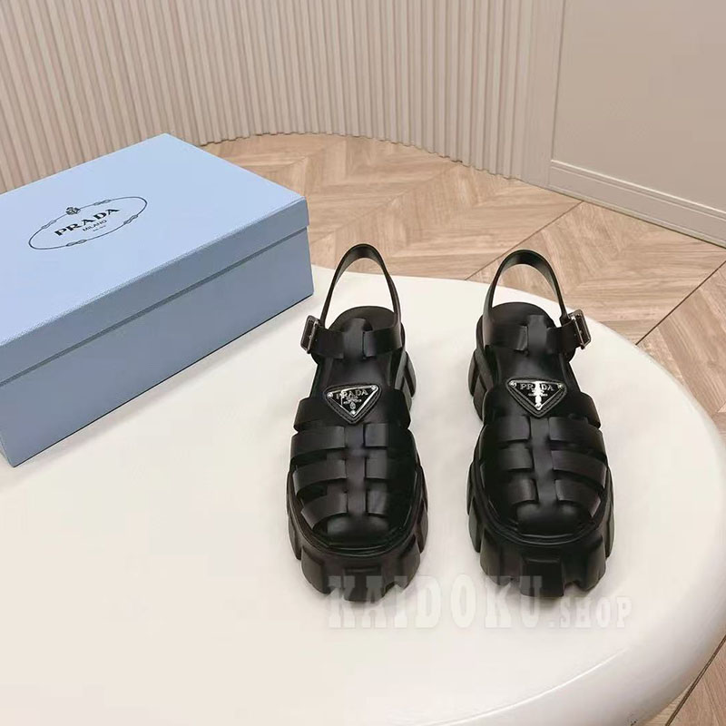 プラダ PRADA ラバーモノリスサンダル シューズ レディース