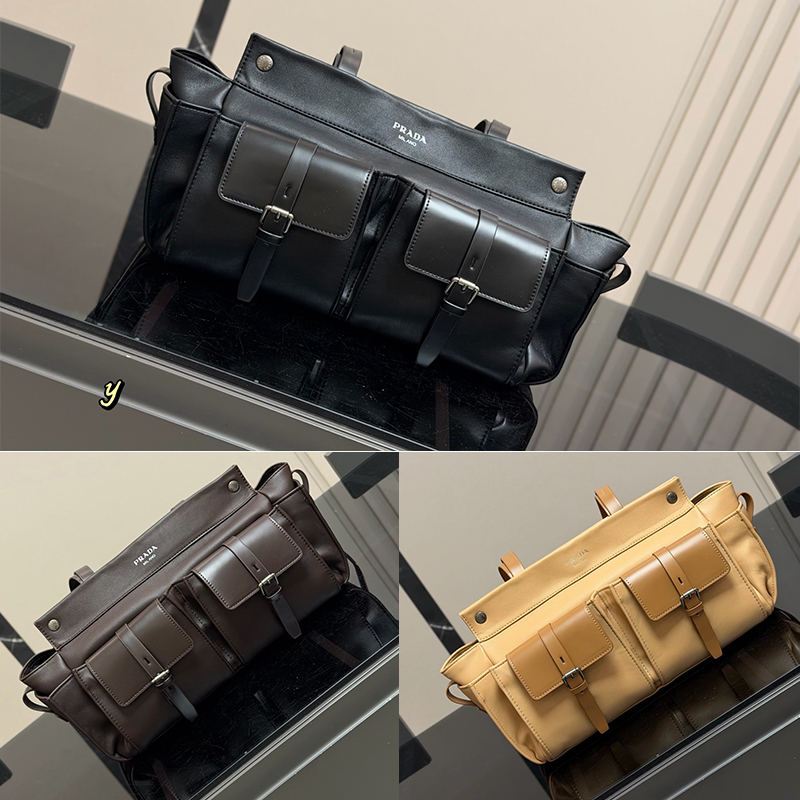 PRADA プラダ ルート ラージ レザー トートバッグ 3色 レディース