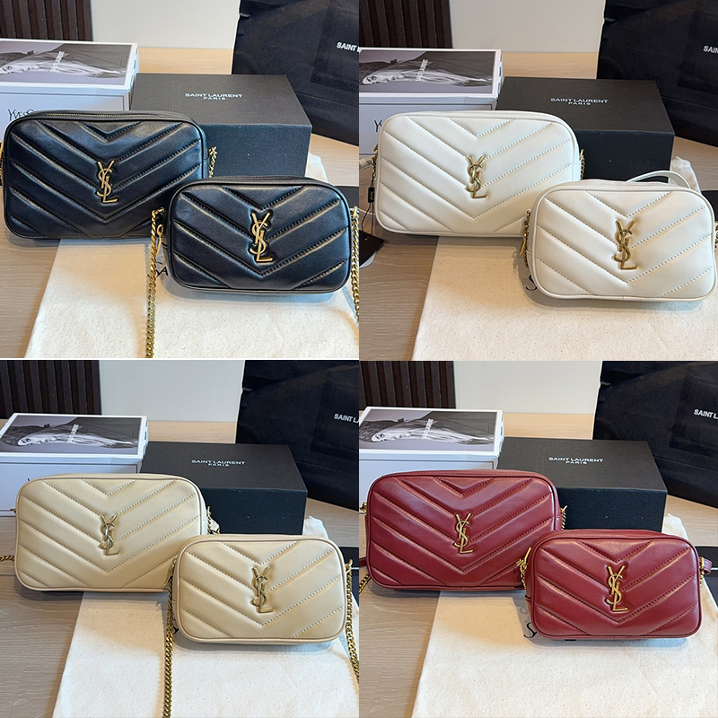 サンローラン Saint Laurent LOU キルティング カメラバッグ レディース4色