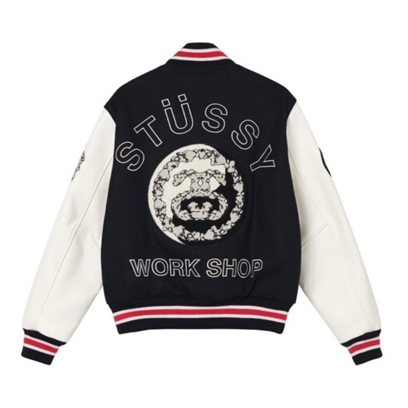ステューシー 野球服 ジャケット 刺繍 カジュアル メンズ レディース