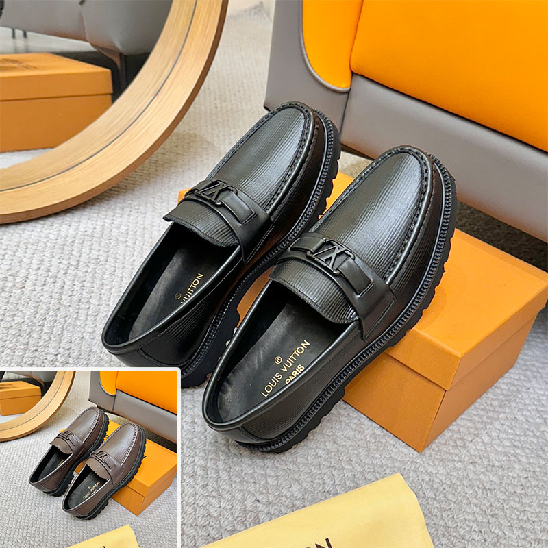 ルイヴィトン LOUIS VUITTON エピレザー ローファー 革靴 シューズ メンズ