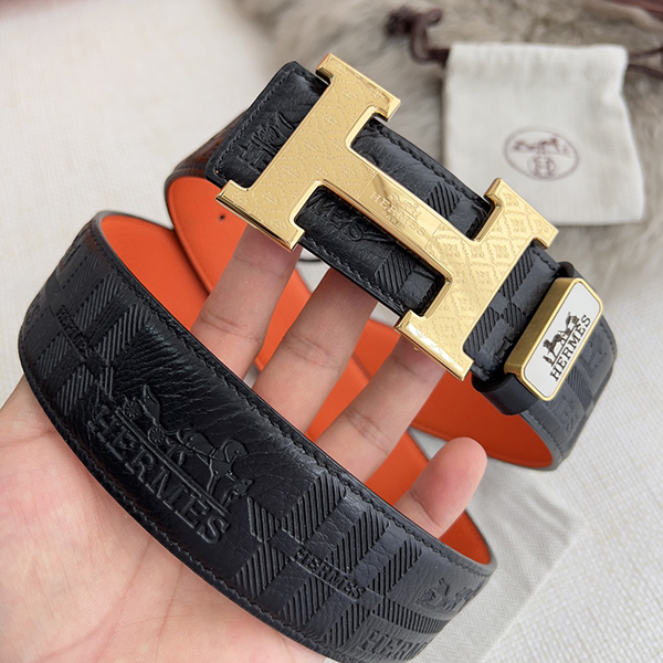 HERMES エルメス 牛革 ベルト 38MM 2色 穴あけ器を贈り