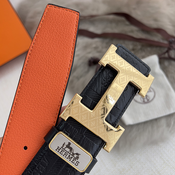 HERMES エルメス 牛革 ベルト 38MM 2色 穴あけ器を贈り