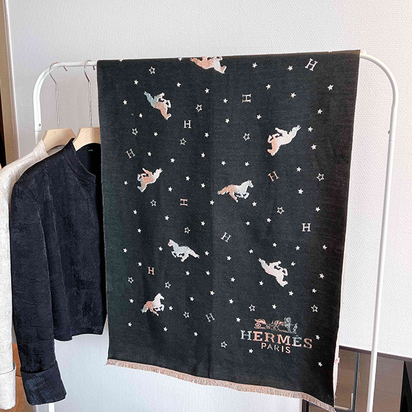 エルメス Hermès カシミヤ ウール マフラー レディース メンズ 多色選択可