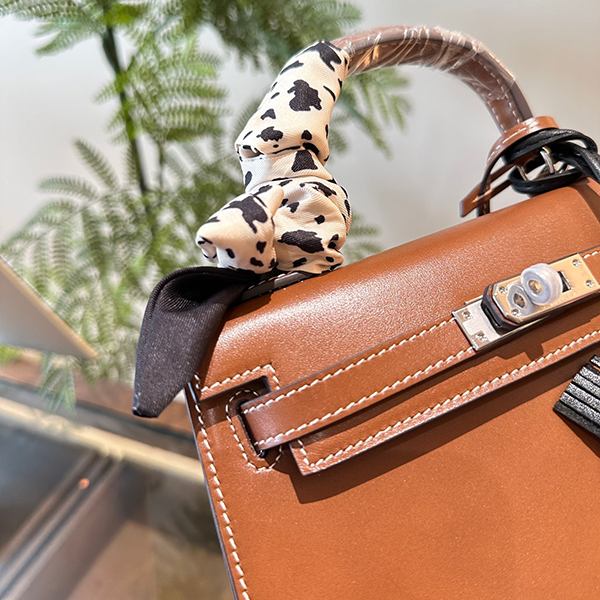 エルメス Kelly22 ゴールド ハンドバッグ ショルダーバッグ レディース