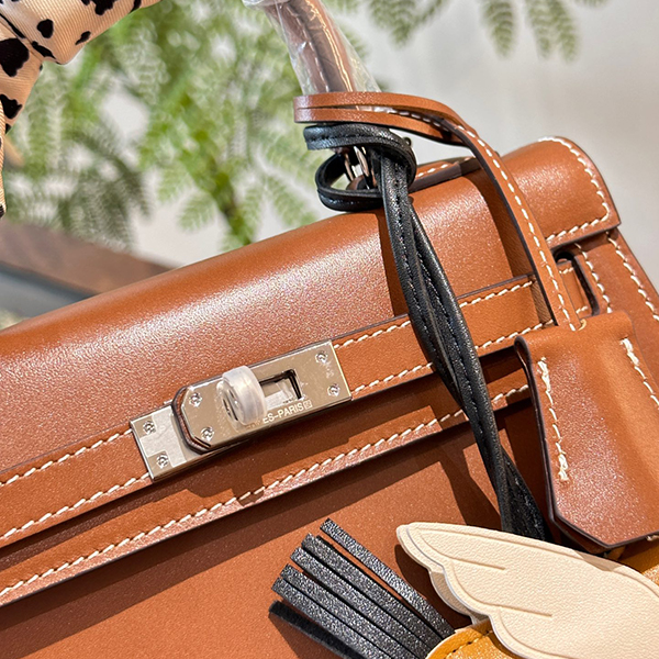 エルメス Kelly22 ゴールド ハンドバッグ ショルダーバッグ レディース