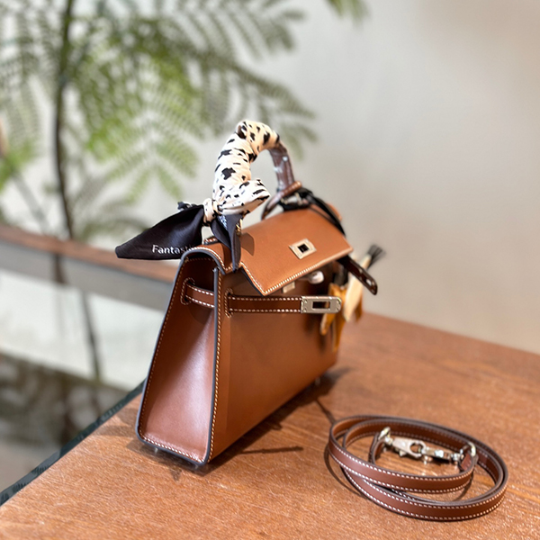 エルメス Kelly22 ゴールド ハンドバッグ ショルダーバッグ レディース