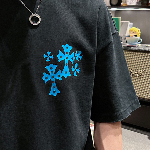 クロムハーツ Chrome Hearts コットン 半袖 Tシャツ ショートパンツ 2点セット セットアップ メンズ