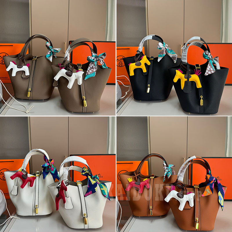 エルメス HERMES ピコタンロック 18 22PM ゴールド金具 4色 ハンドバッグ レディース