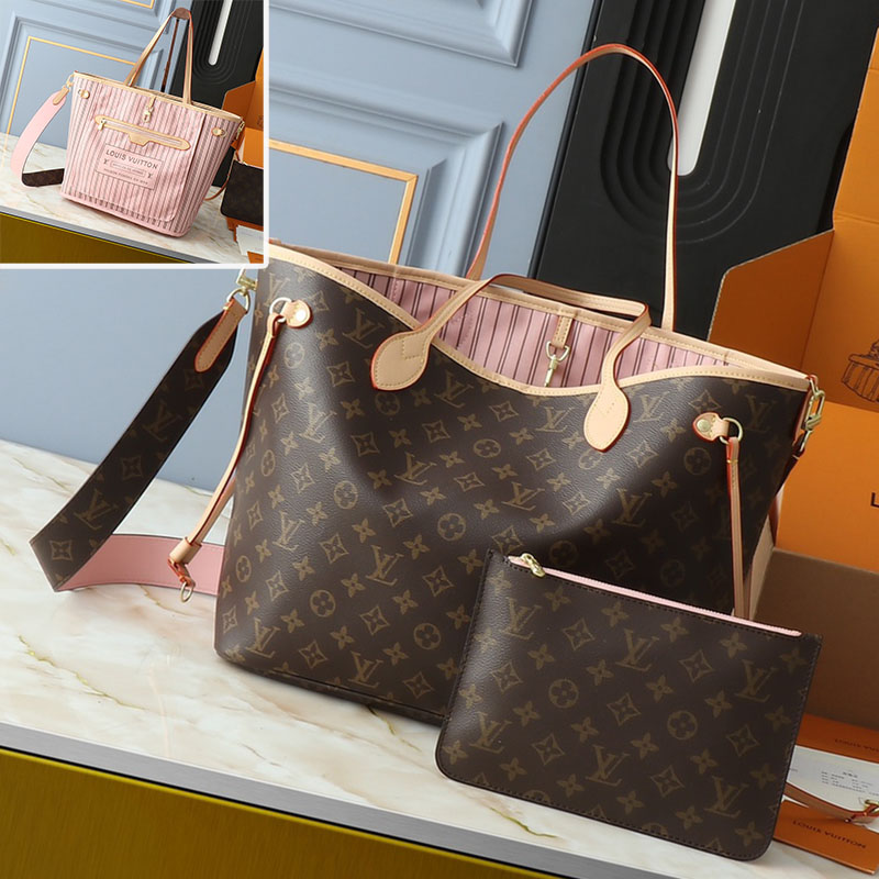 ルイヴィトン Louis Vuitton Neverfull InsideOut リバーシブル トートバッグ28 31 39 レディース