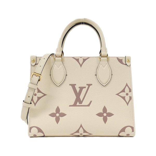 ルイヴィトン バイカラー モノグラム アンプラント オンザゴー PM M45654 バッグ レディース