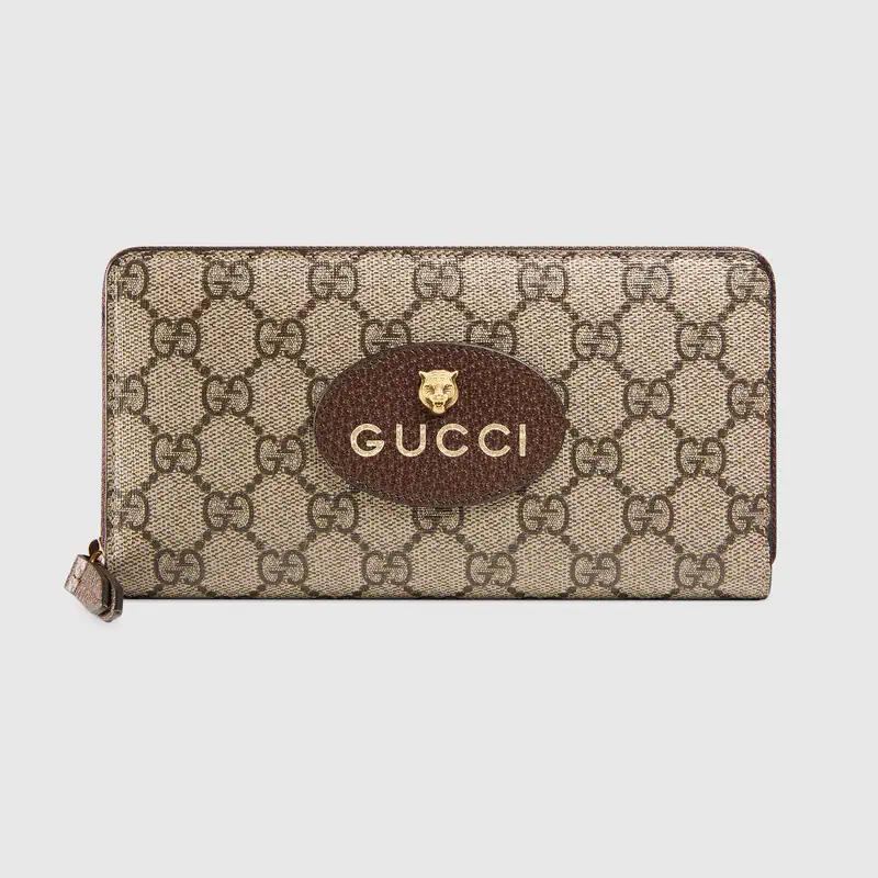 GUCCI ネオヴィンテージ GGスプリーム ジップアラウンドウォレット ‎Ref:473953 K9GOT 8861 レディース