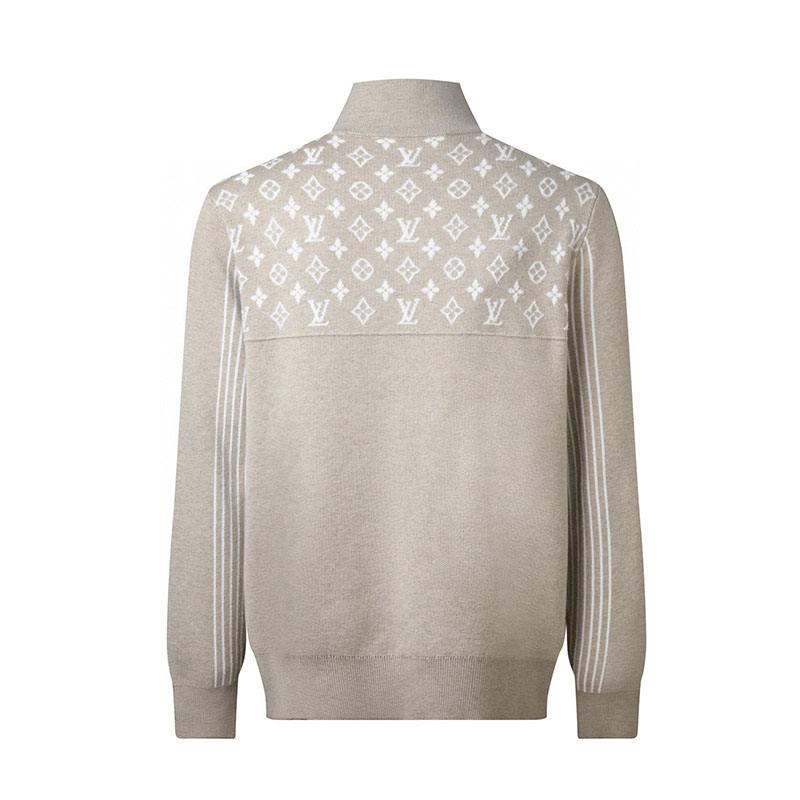 ルイヴィトン LOUIS VUITTON リブドウール ハーフジッププルオーバーセーター メンズ