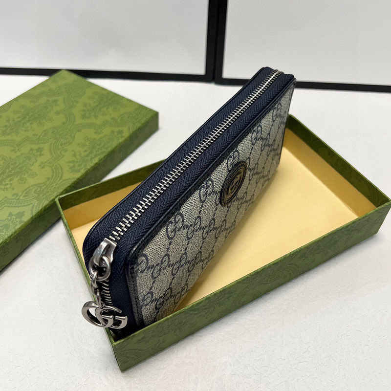 グッチ GUCCI 長財布 ブルー メンズ＆レディース