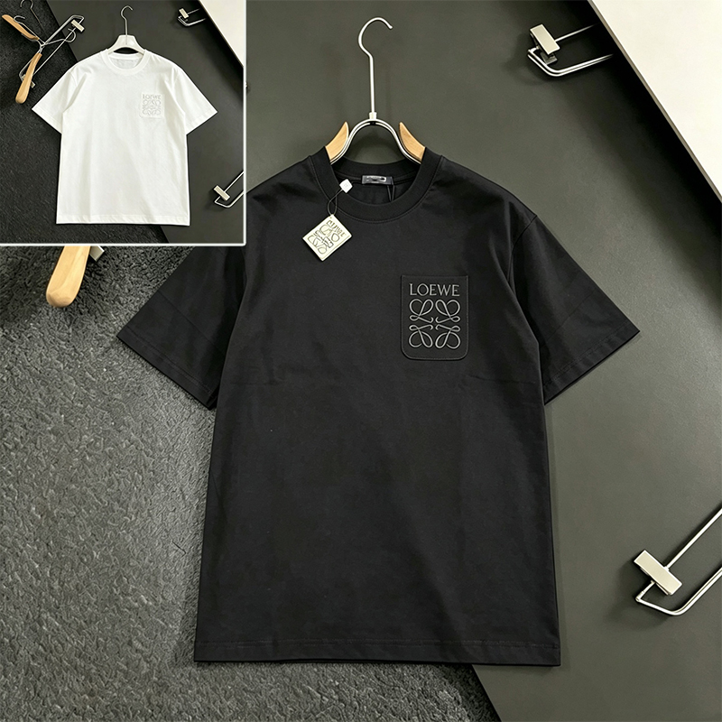 ロエベ LOEWE Tシャツ メンズ 半袖 カットソー アナグラム ロゴ ポケット 