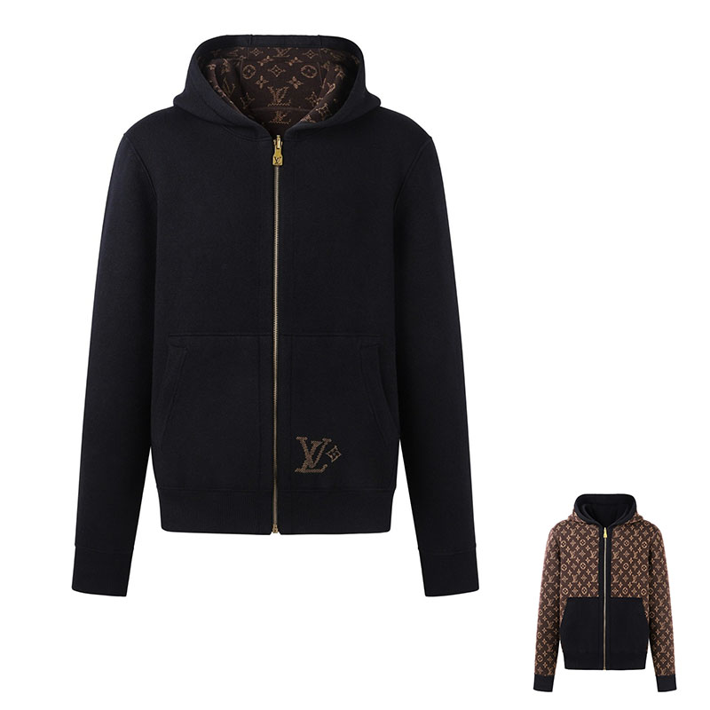 ルイヴィトン LOUIS VUITTON モノグラム リバーシブル パーカージャケット メンズ