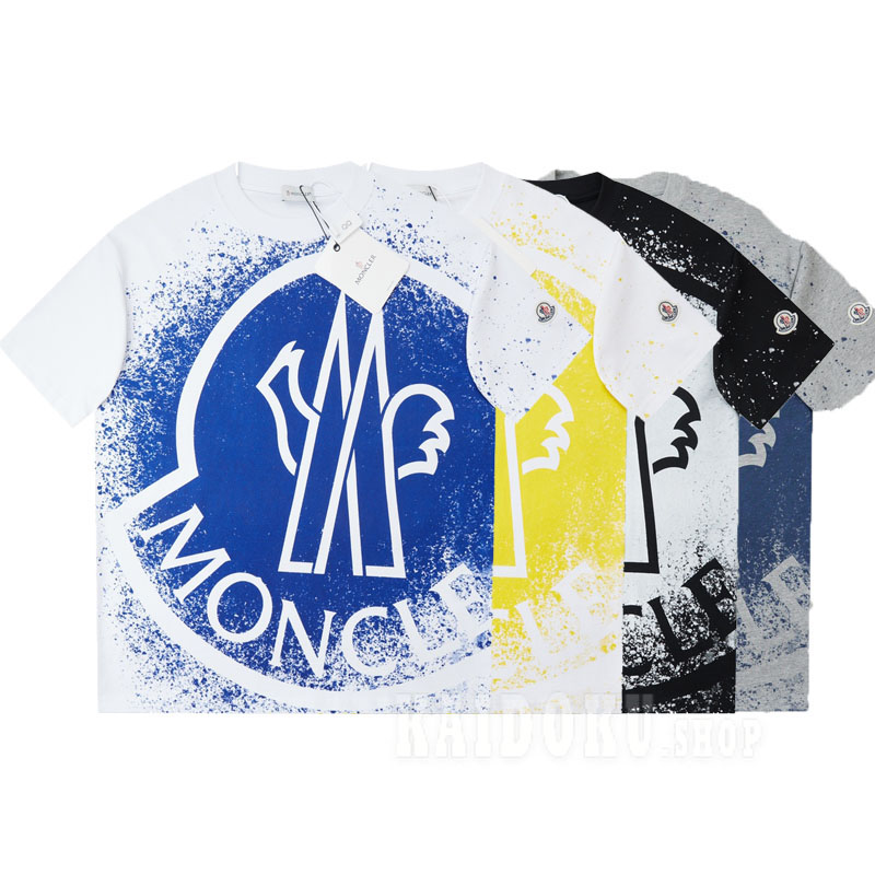 モンクレール MONCLER スプラッターロゴ 半袖 Tシャツ 4色 メンズ レディース