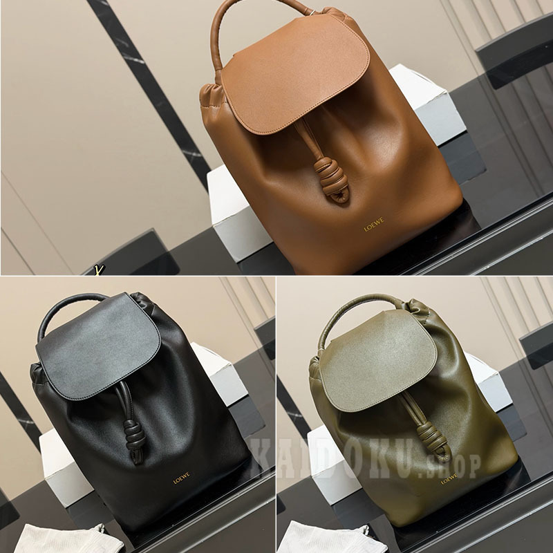 LOEWE ノットレザーリュック