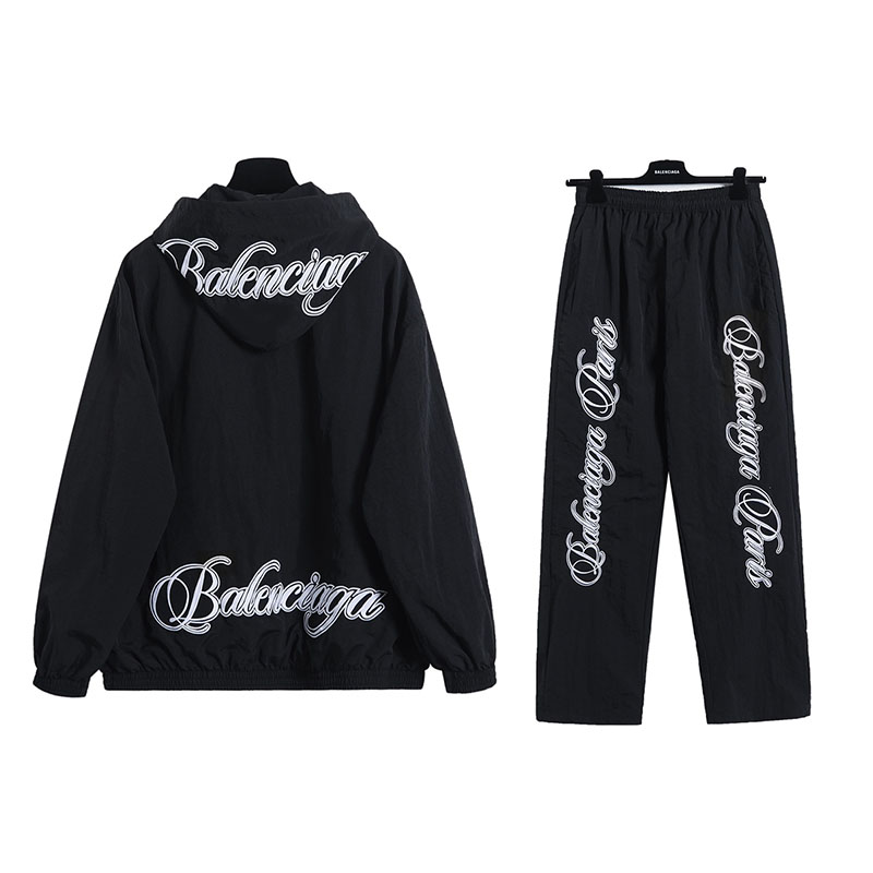 バレンシアガ Balenciaga パーカージャケット+トラックパンツ  上下セット セットアップ メンズ
