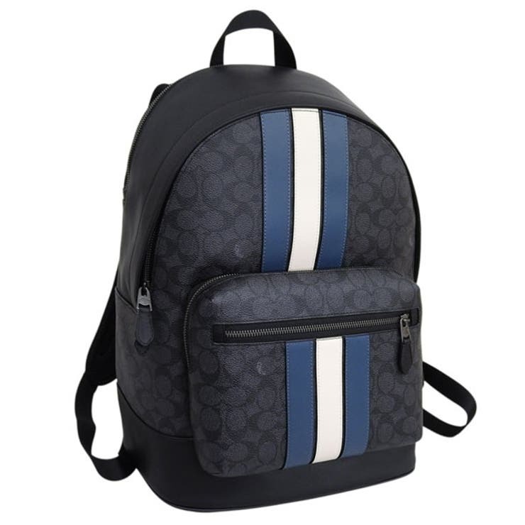 コーチ COACH レザー ストライプ モノグラム リュック バックパック メンズ レディース