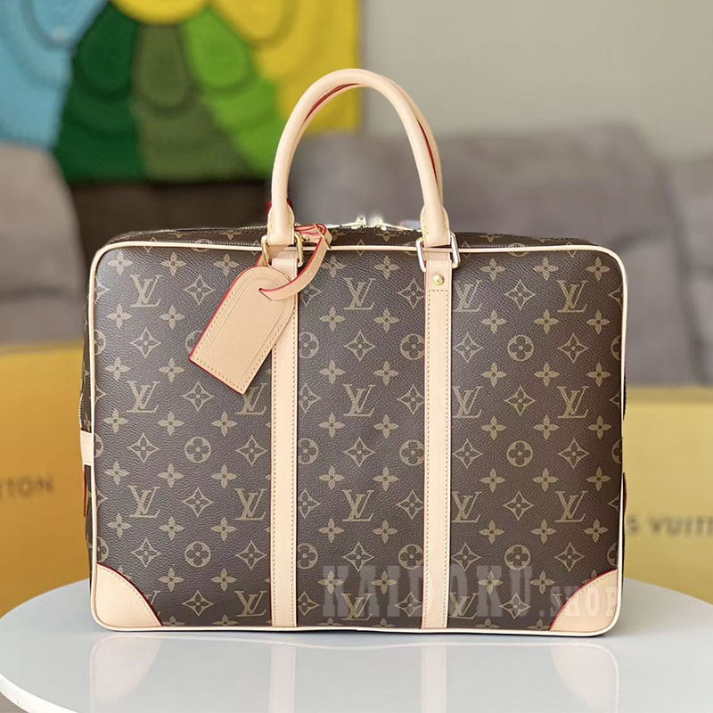 ルイヴィトン LOUIS VUITTON モノグラム ポルトドキュマン・ヴォワヤージュ ビジネスバッグ メンズ