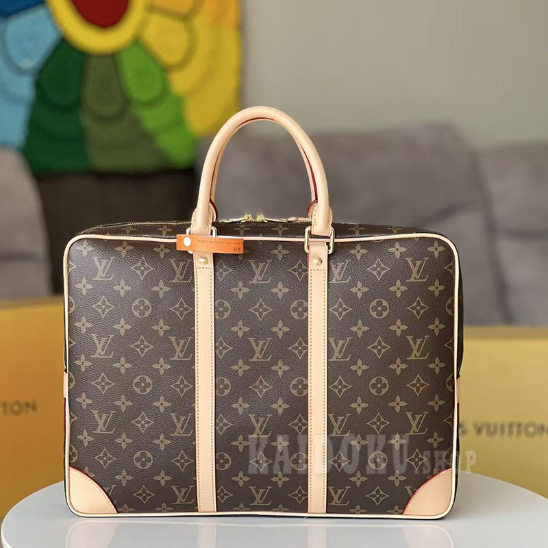 ルイヴィトン LOUIS VUITTON モノグラム ポルトドキュマン・ヴォワヤージュ ビジネスバッグ メンズ