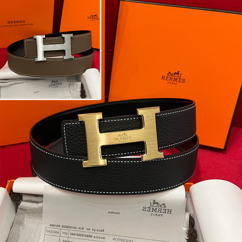 エルメス HERMES リバーシブルベルト幅3.8cm メンズ