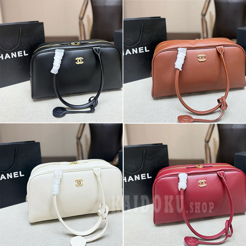 シャネル CHANEL ボウリング バッグ ショルダーバッグ 36cm レディース