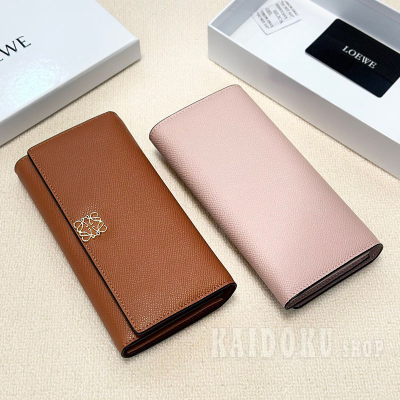 ロエベ LOEWE レザー 長財布 3色 レディース
