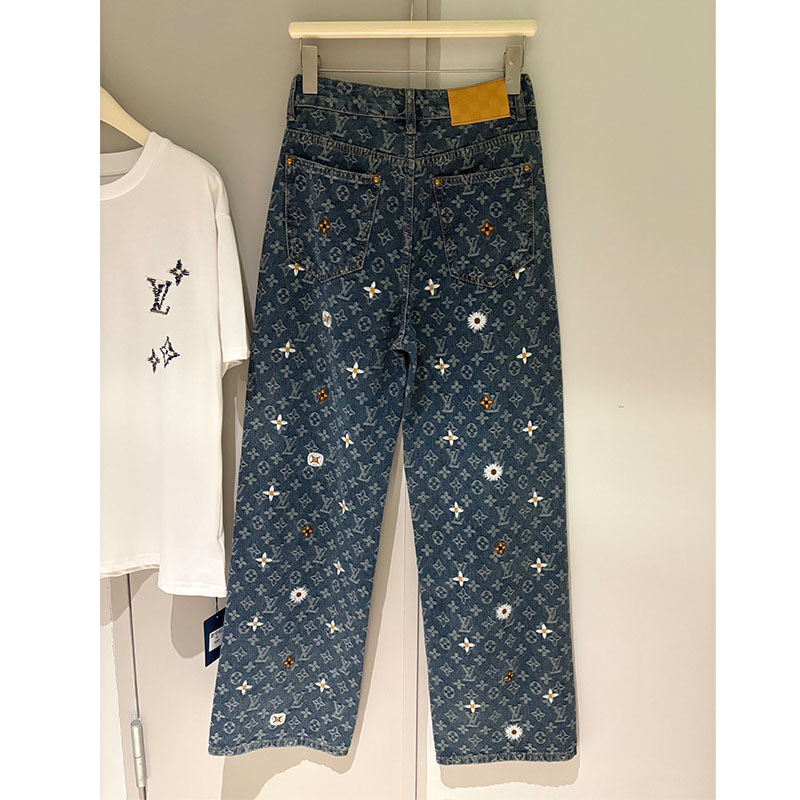 ルイヴィトン LOUIS VUITTON デニムパンツ 洗練カジュアル レディース メンズ