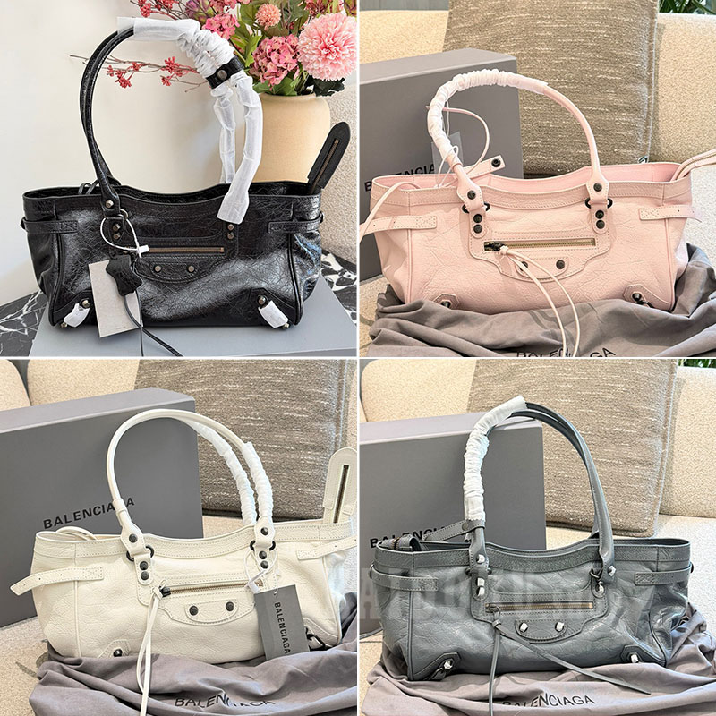 バレンシアガ BALENCIAGA Le City バッグ East-west ラムスキン ショルダーバッグ レディース