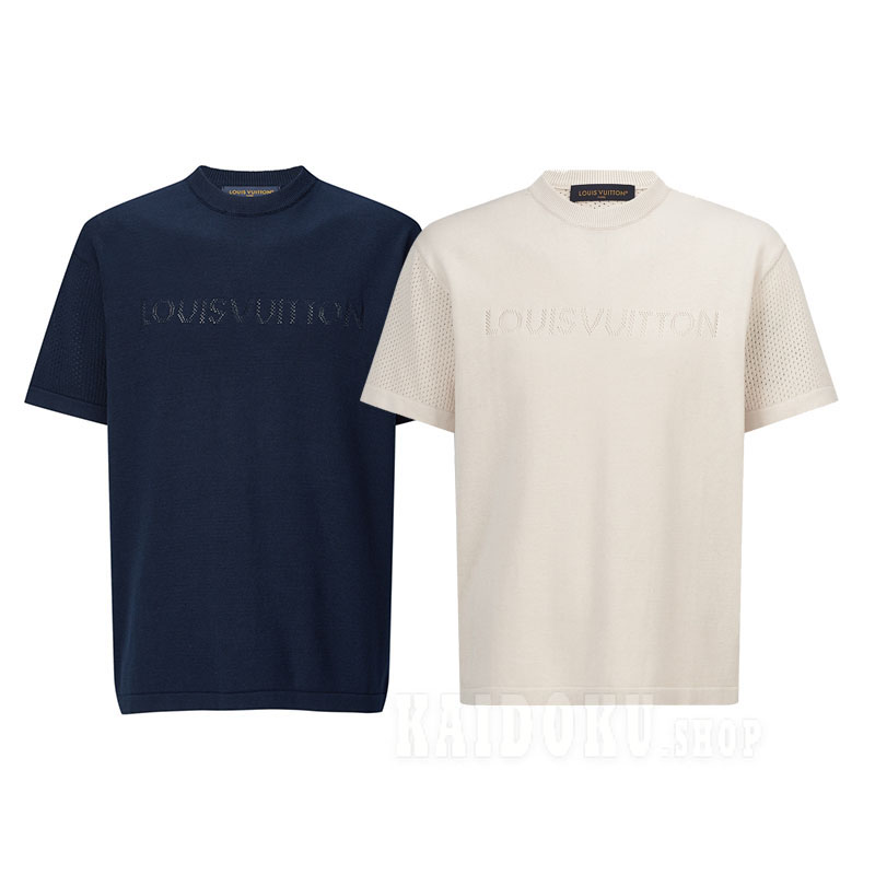ルイヴィトン Louis Vuitton ポインテールニットT■26プレフォール 2色 Tシャツメンズ