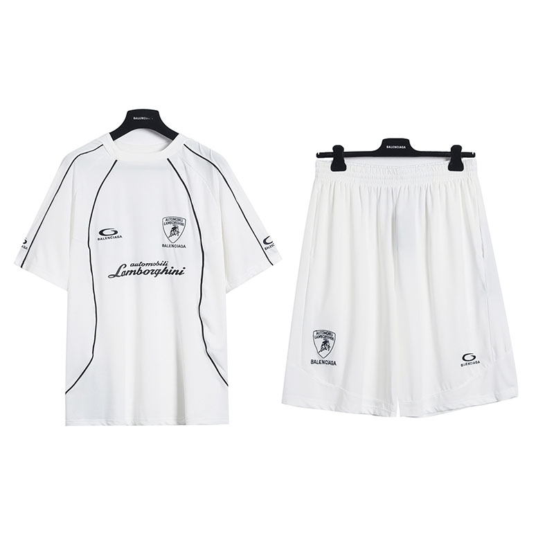 バレンシアガ Balenciaga × Lamborghini コラボレーション サッカージャージ T シャツ & セットアップ メンズ