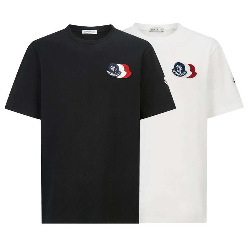 モンクレール MONCLER 半袖 Tシャツ リコロールパッチ 2色 メンズ レディース